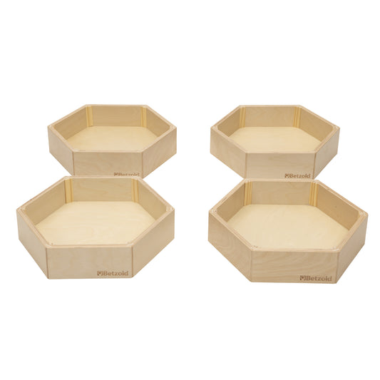 Betzold - Houten blotevoeteneilanden – set van 4