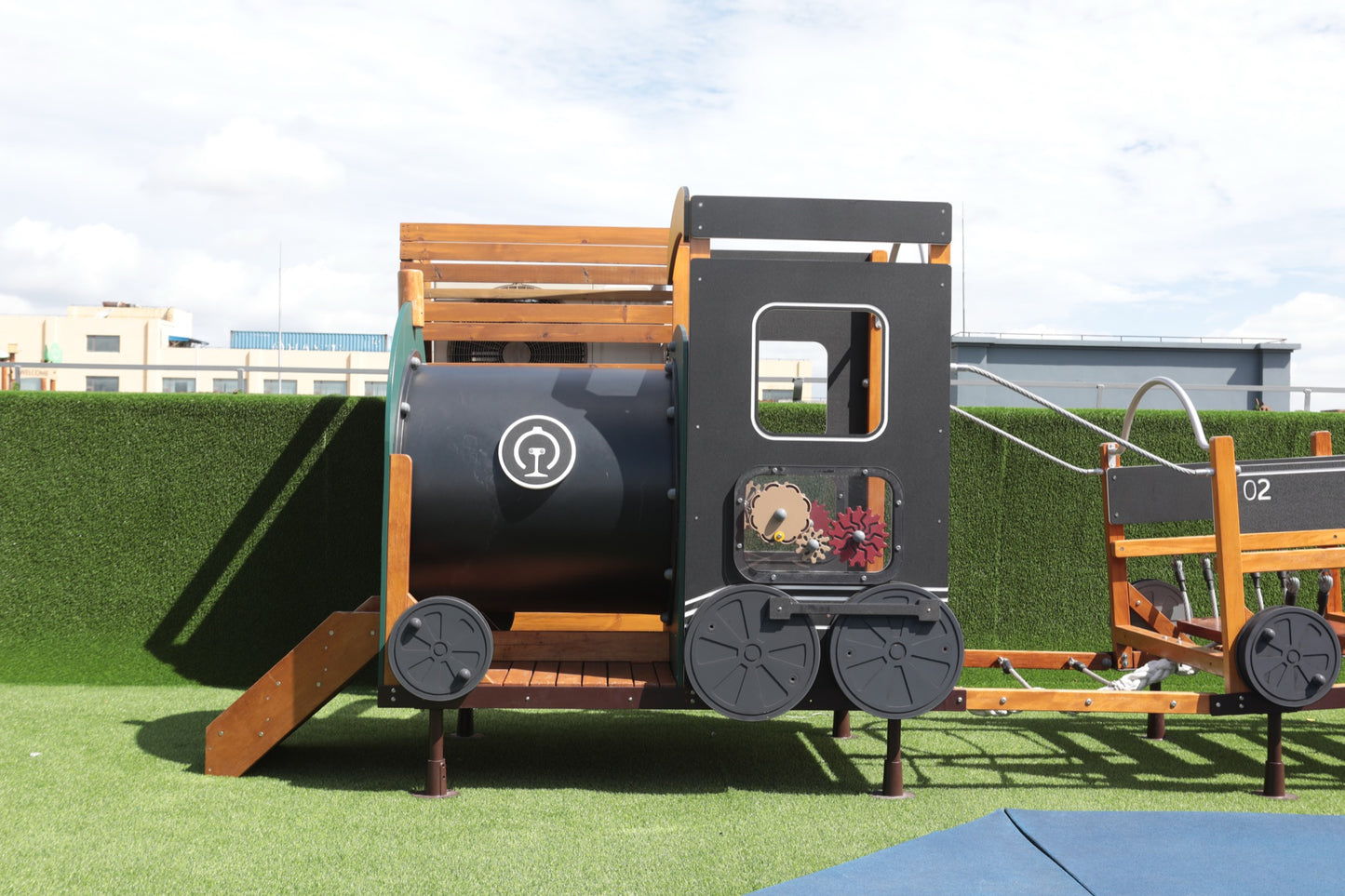 Wisdom - Trein speelset met kruiptunnel – 12-delig