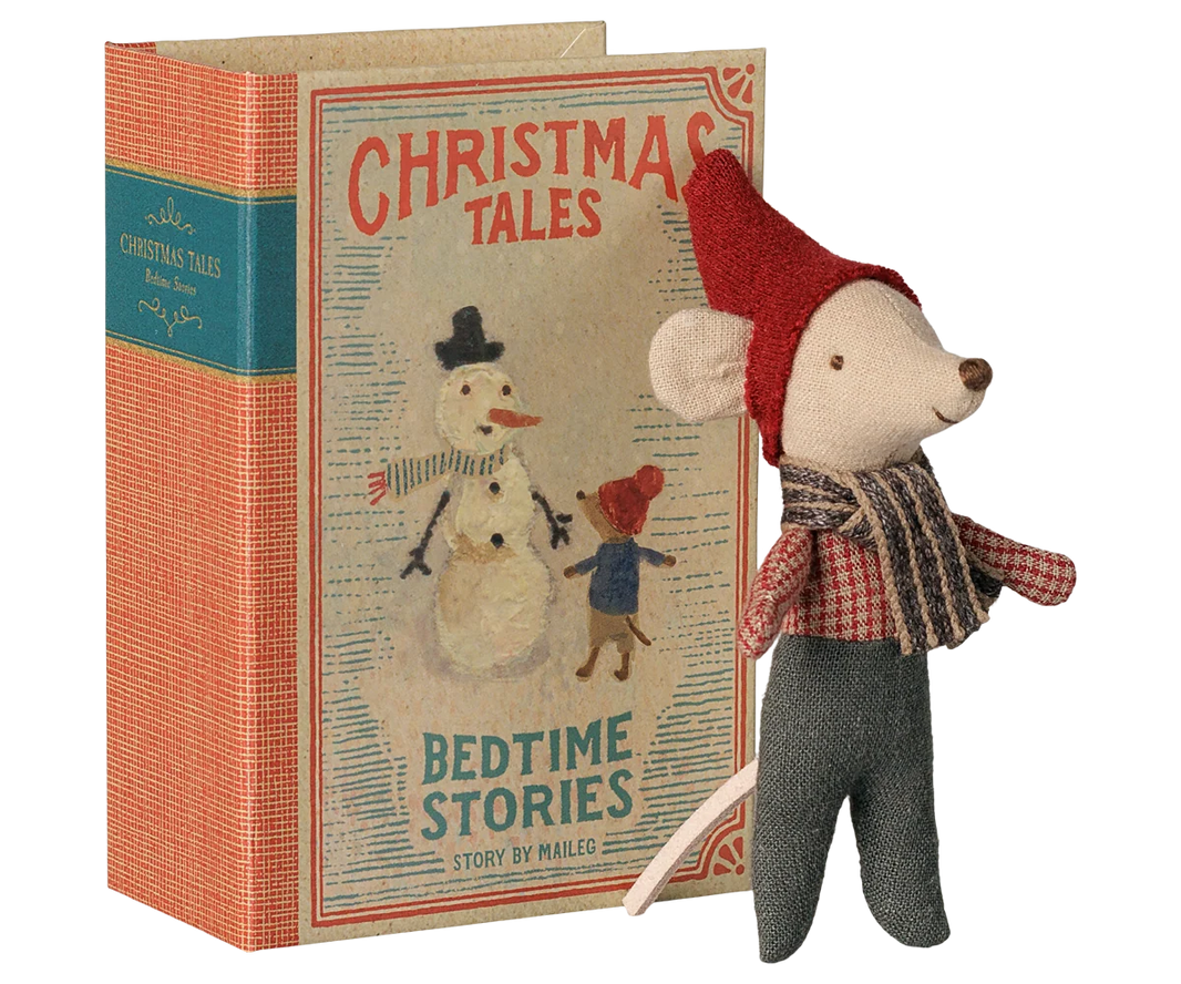Maileg - Kerstmuisje Baby in Boek