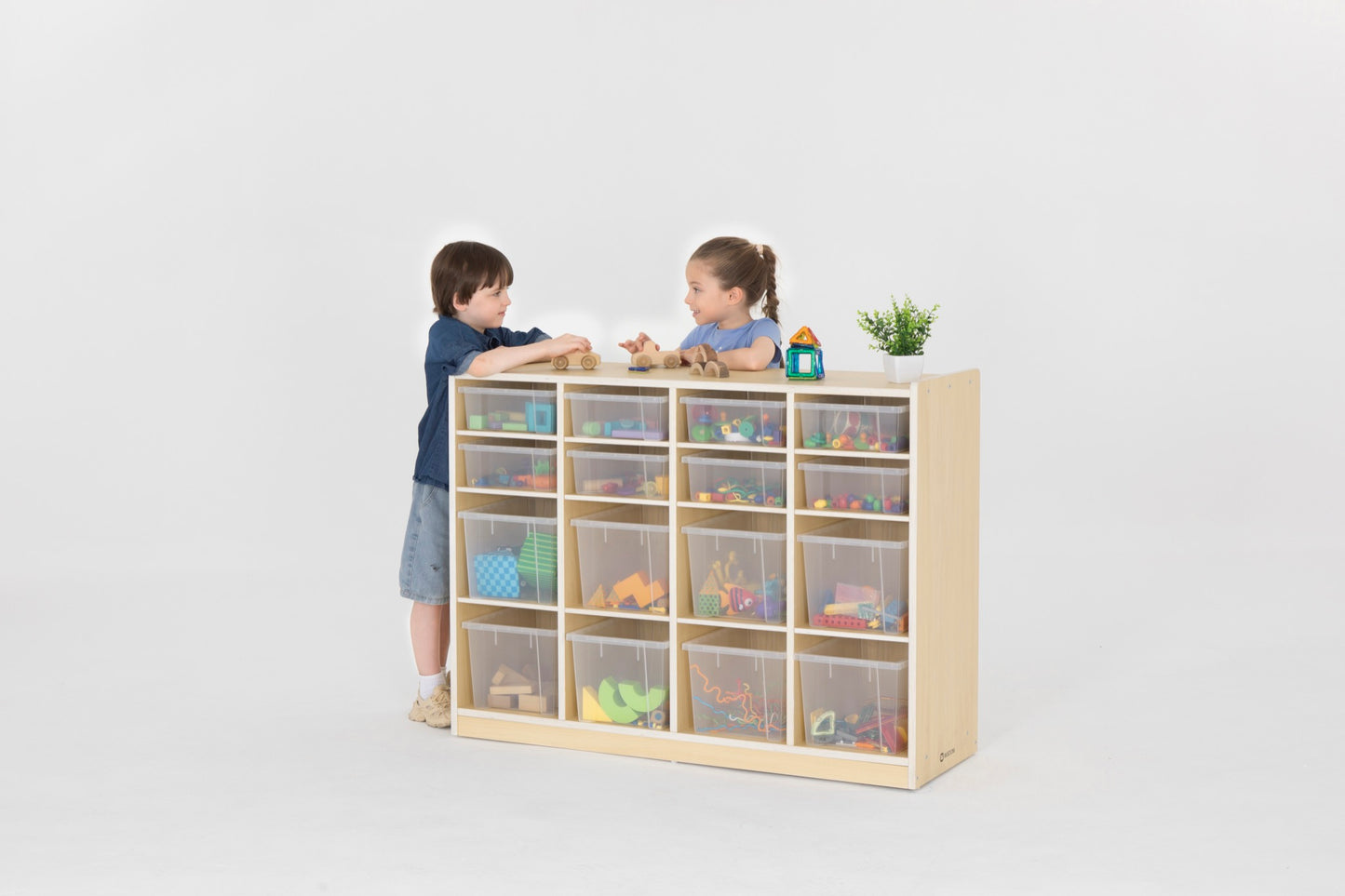 Wisdom - Shelf Cabinet with 16 Compartments, incl. Boxes