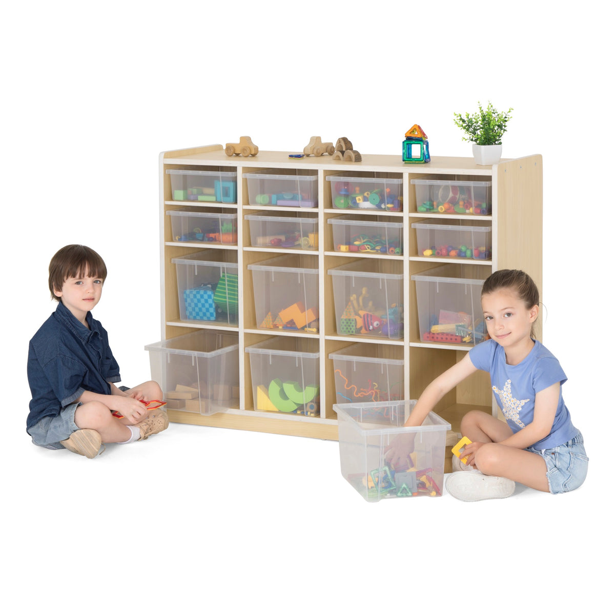 Wisdom - Shelf Cabinet with 16 Compartments, incl. Boxes