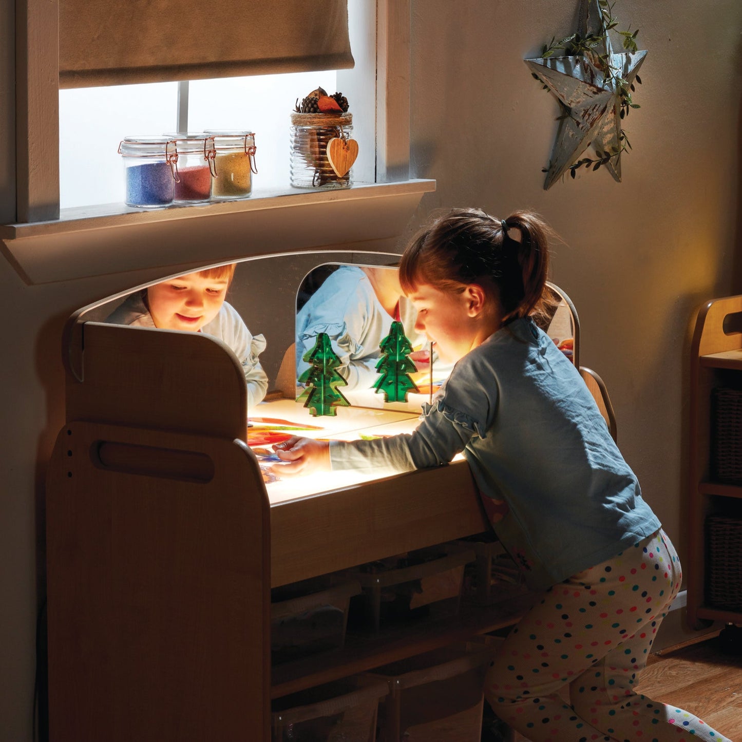 Millhouse - Lichtbak trolley medium inclusief spiegelrand