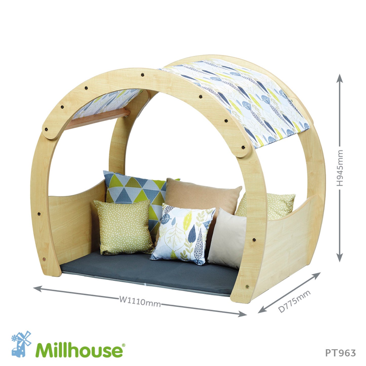 Millhouse - Speelhoek boog Cosy Cove met Meadow Accessory Set