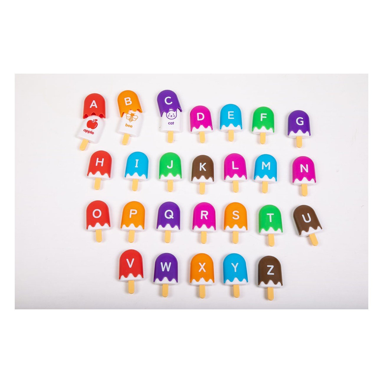 Amaya - Amaya - Educatieve alfabet poppers – 26 stuks - Playlaan