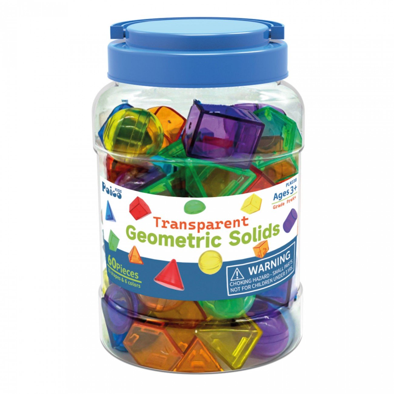 Amaya - Amaya - Geometrische vormen 3D Transparant (60st) - Playlaan