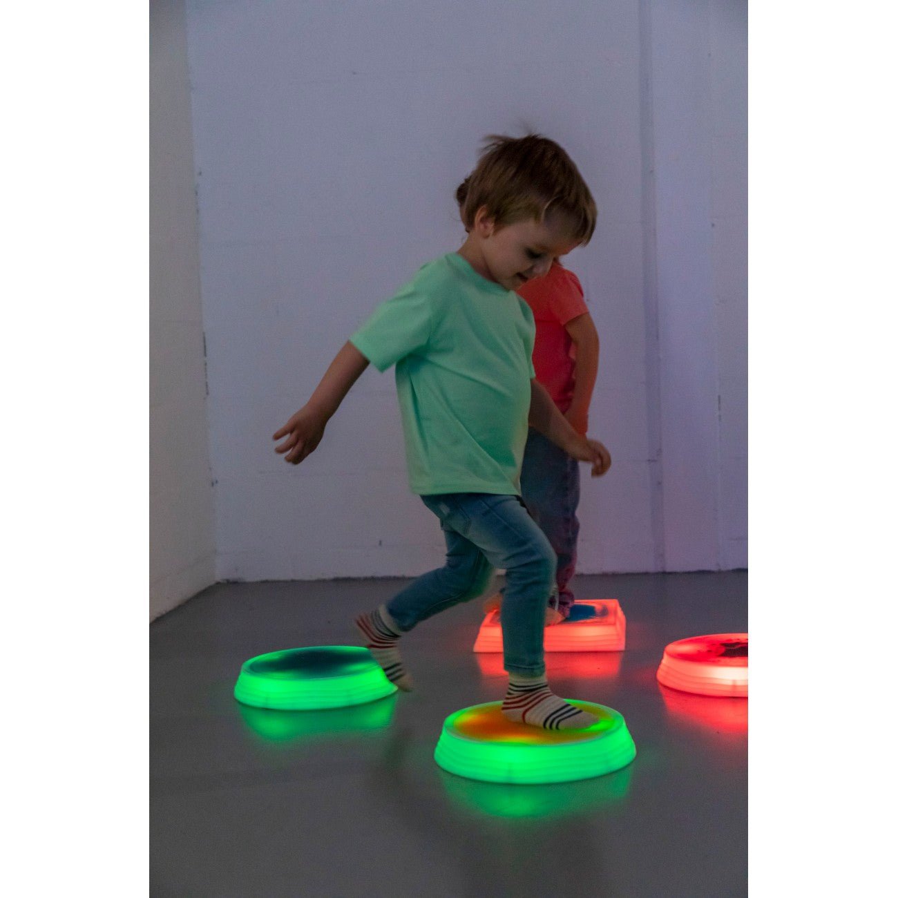 Amaya - Amaya - Ronde lichtgevende stapstenen met vloeistof 3st - Playlaan