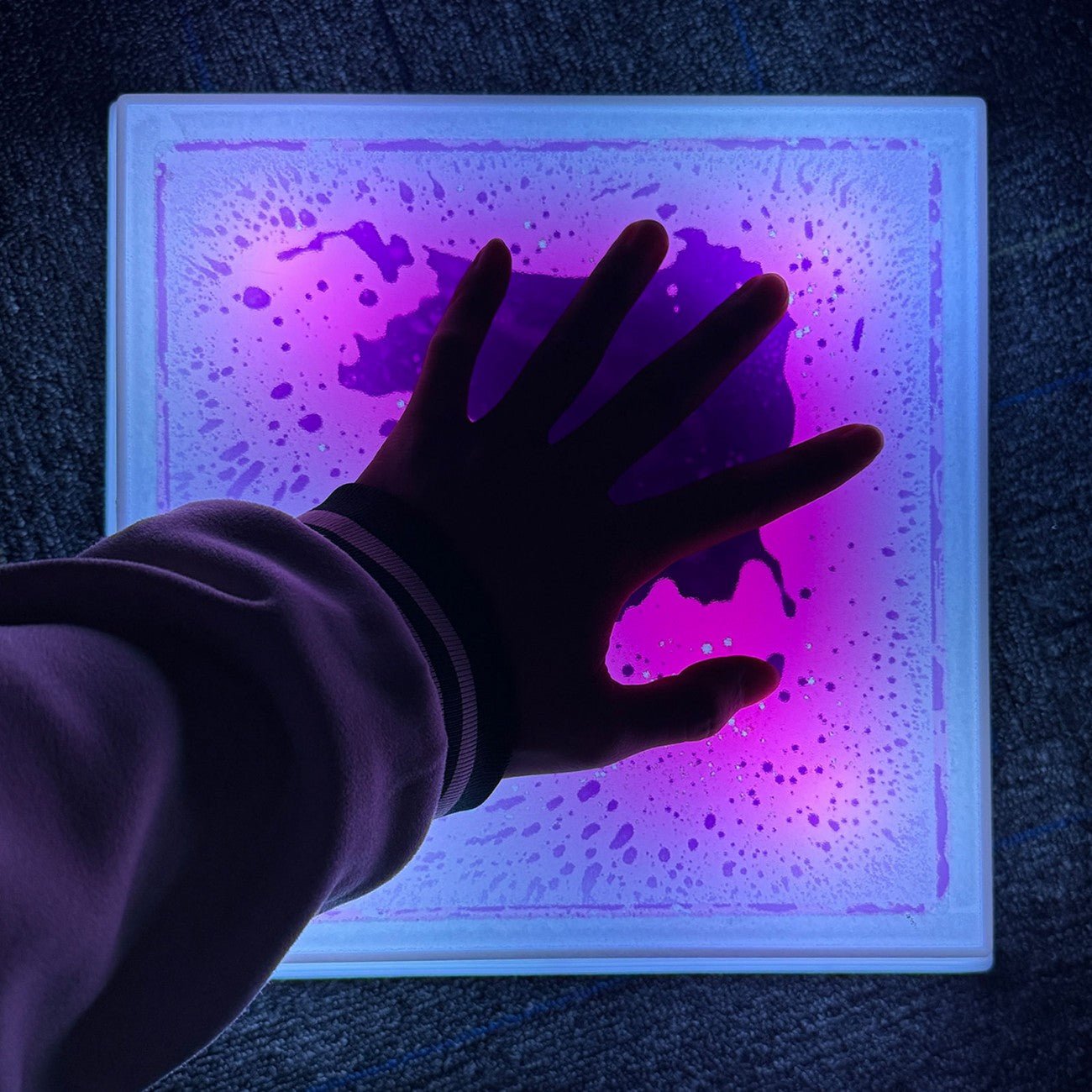 Amaya - Amaya - Sensorische vierkante LED vloeistof stapstenen set 6st - Playlaan