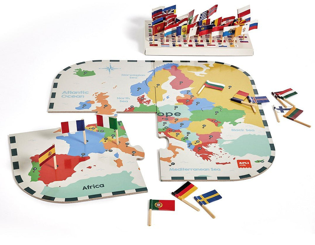 Apli Kids - Apli Kids - Puzzle Europa Vlaggen - Playlaan
