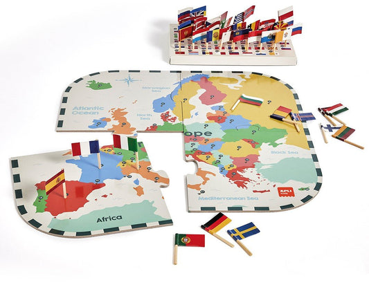 Apli Kids - Apli Kids - Puzzle Europa Vlaggen - Playlaan