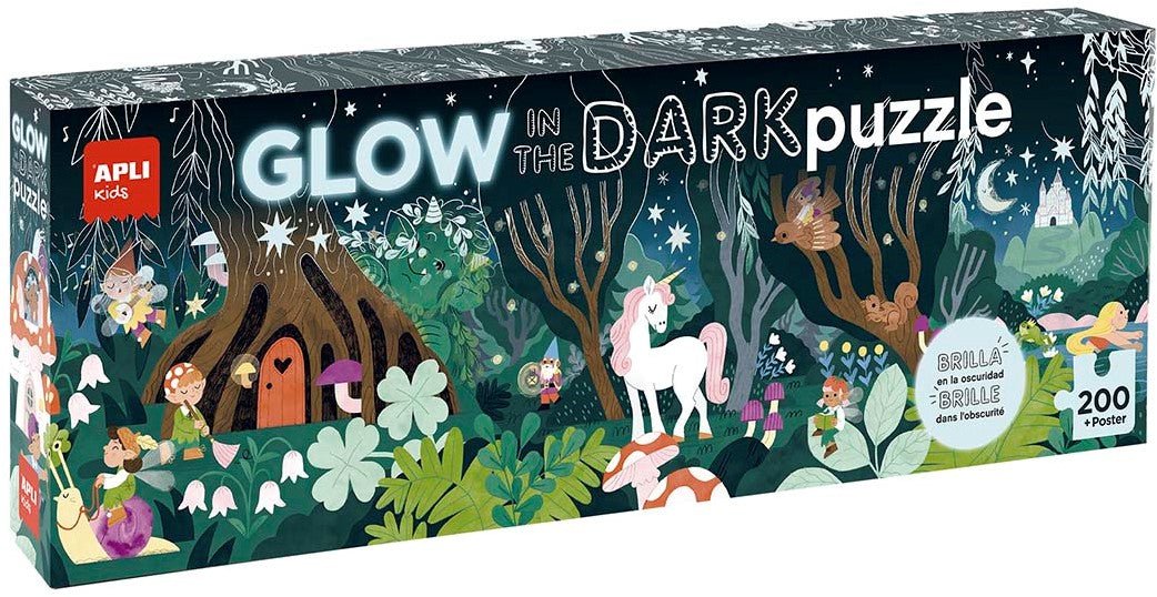 Apli Kids - Apli Kids - Puzzle Glow In The Dark Magisch Bos 200 stuks - Playlaan