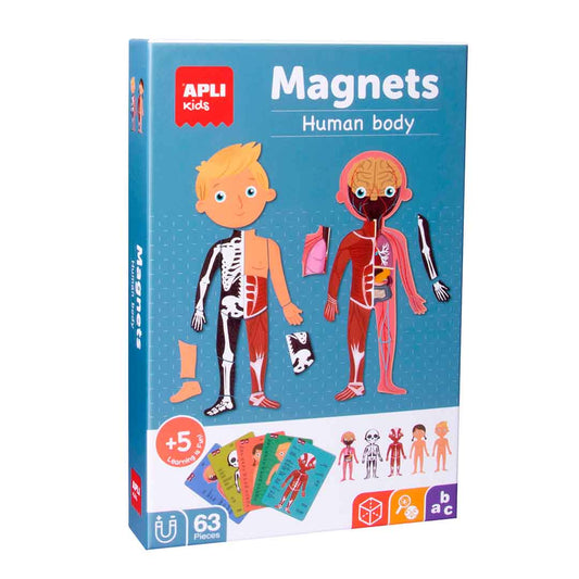 Apli Kids - Menselijk Lichaam Magneetkaart 63 - delig - Playlaan