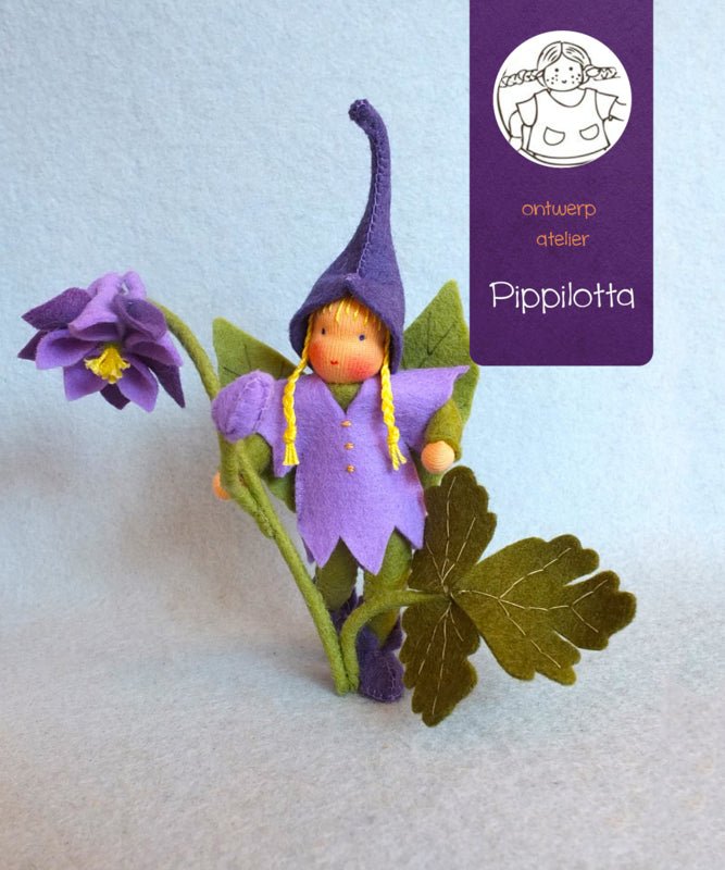 Atelier Pippilotta - Atelier Pippilotta - Akelei elfje - DIY Knutselpakket - Playlaan