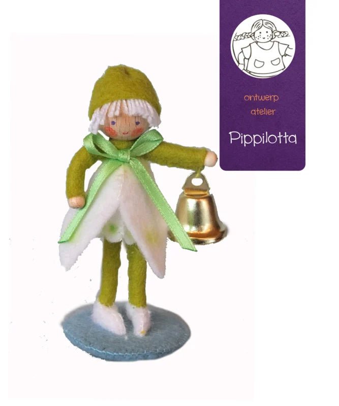 Atelier Pippilotta - Atelier Pippilotta - Bollenkindje sneeuwklok - Knutselpakket - Playlaan