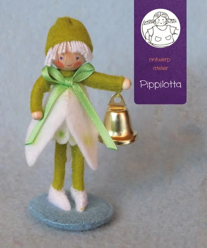 Atelier Pippilotta - Atelier Pippilotta - Bollenkindje sneeuwklok - Knutselpakket - Playlaan