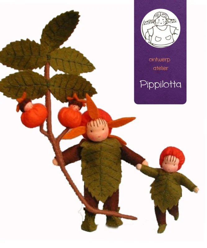 Atelier Pippilotta - Atelier Pippilotta - Rozenbottel bloemenkinderen - Knutselpakket - Playlaan