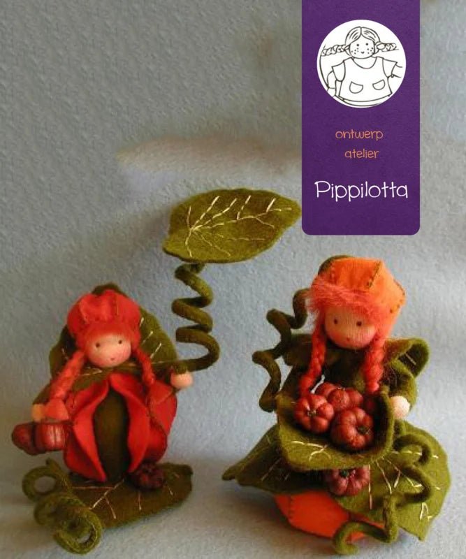 Atelier Pippilotta - Atelier Pippilotta - Twee pompoenmeisjes - Knutselpakket - Playlaan