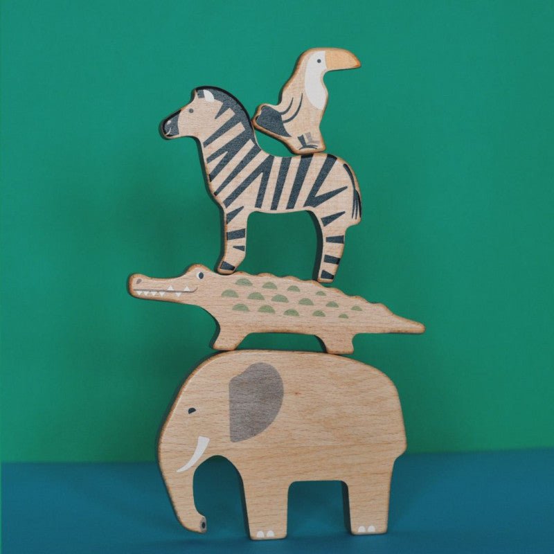 Bajo - Bajo - Wilde dieren houten figuren 11st - Playlaan
