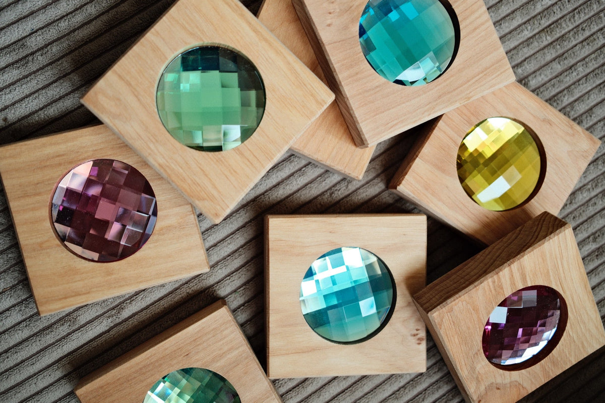 Bauspiel - Bauspiel - Gigantische glitterblokken – 8 stuks - Playlaan