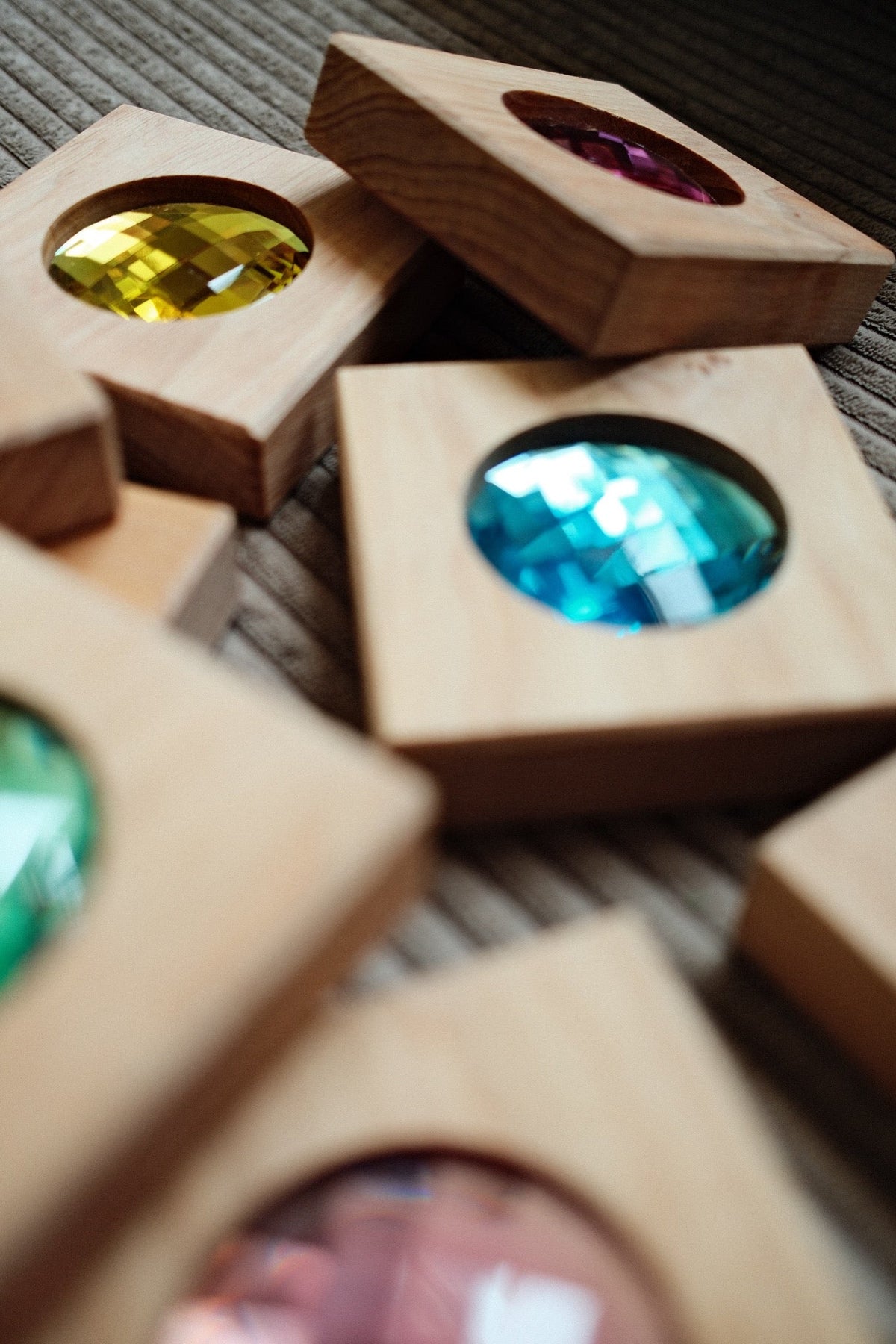 Bauspiel - Bauspiel - Gigantische glitterblokken – 8 stuks - Playlaan