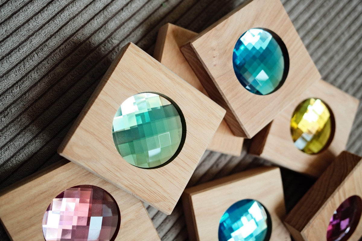 Bauspiel - Bauspiel - Gigantische glitterblokken – 8 stuks - Playlaan