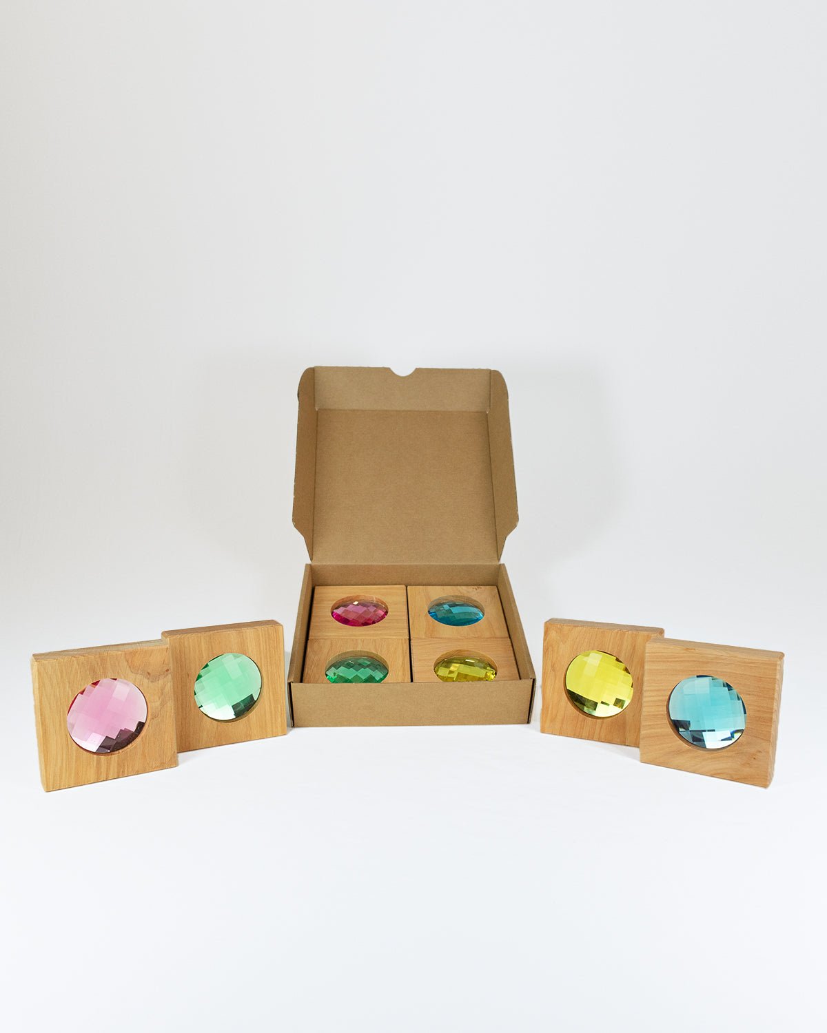 Bauspiel - Bauspiel - Gigantische glitterblokken – 8 stuks - Playlaan