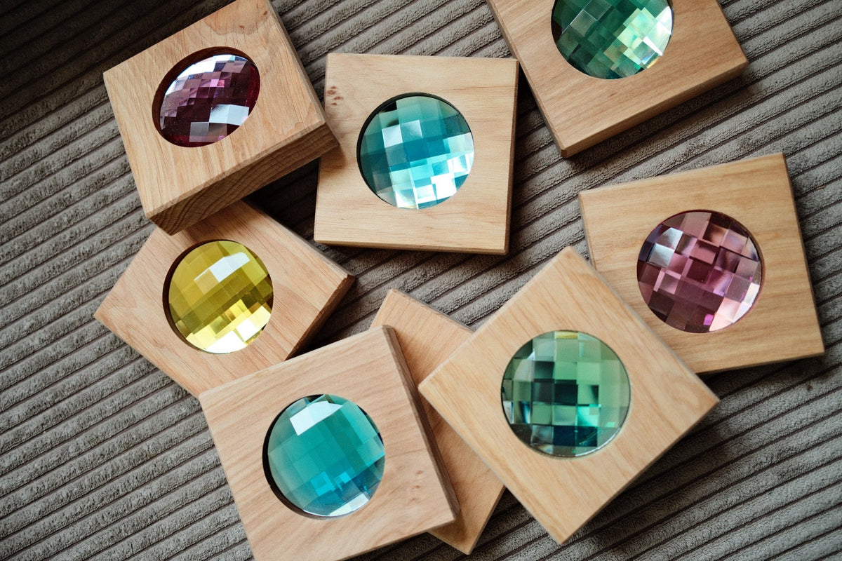 Bauspiel - Bauspiel - Gigantische glitterblokken – 8 stuks - Playlaan