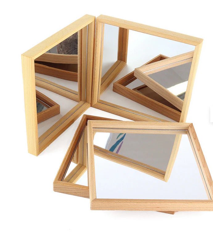 Bauspiel - Bauspiel - Houten Speelbak met Spiegel 1 stuk - Playlaan