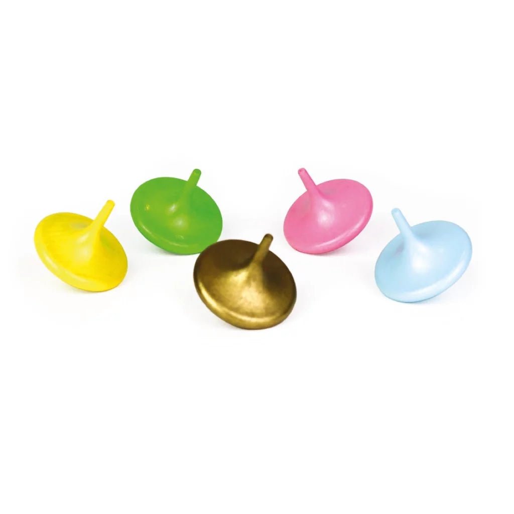Bauspiel - Bauspiel - Houten tollen in pastelkleuren - Playlaan