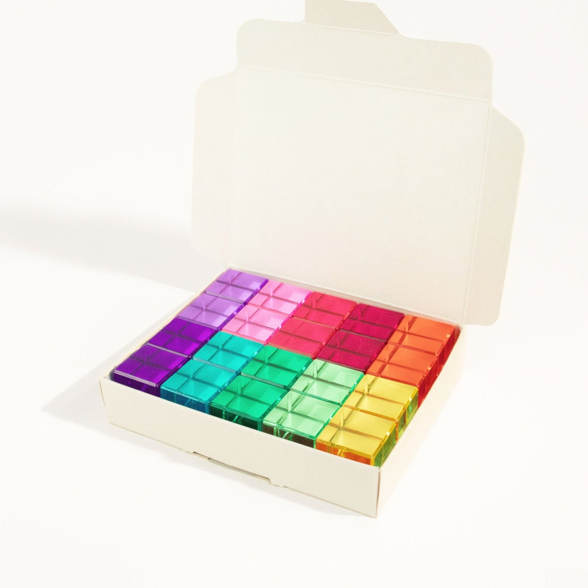 Bauspiel - Bauspiel - Lucent cubes 20 st pastel - Playlaan