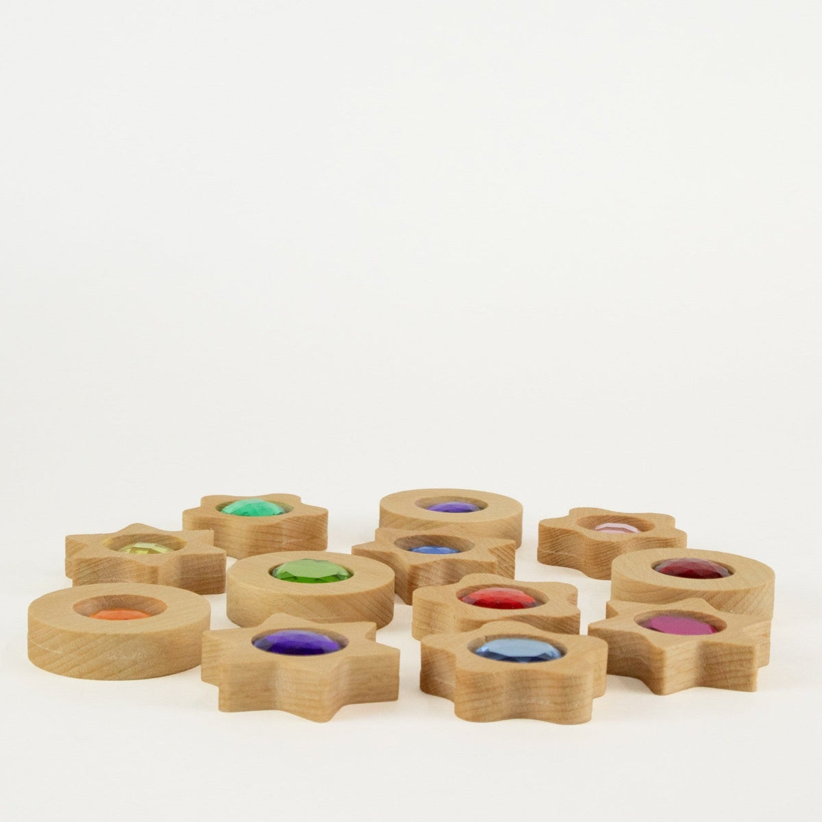 Bauspiel - Bauspiel - Speelmunten met fonkelende steentjes – 12 stuks - Playlaan