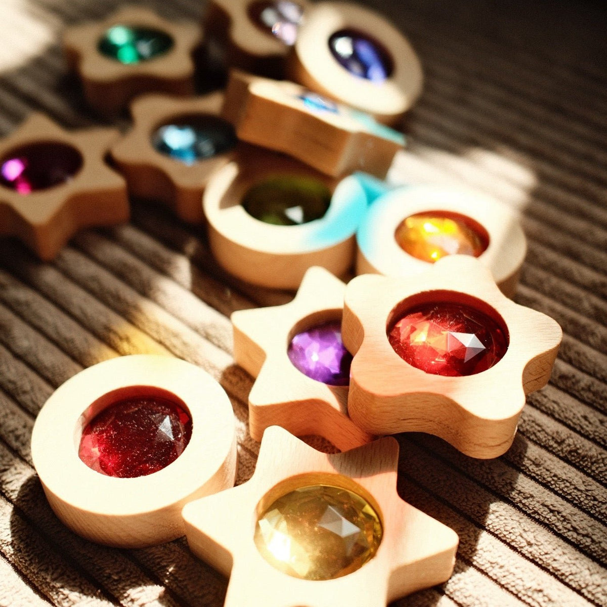 Bauspiel - Bauspiel - Speelmunten met fonkelende steentjes – 12 stuks - Playlaan