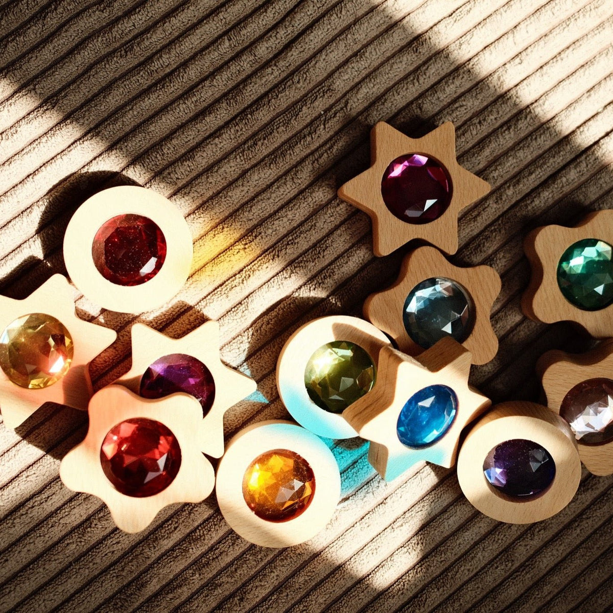 Bauspiel - Bauspiel - Speelmunten met fonkelende steentjes – 12 stuks - Playlaan
