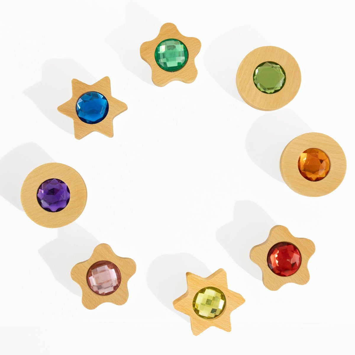 Bauspiel - Bauspiel - Speelmunten met fonkelende steentjes – 8 stuks - Playlaan