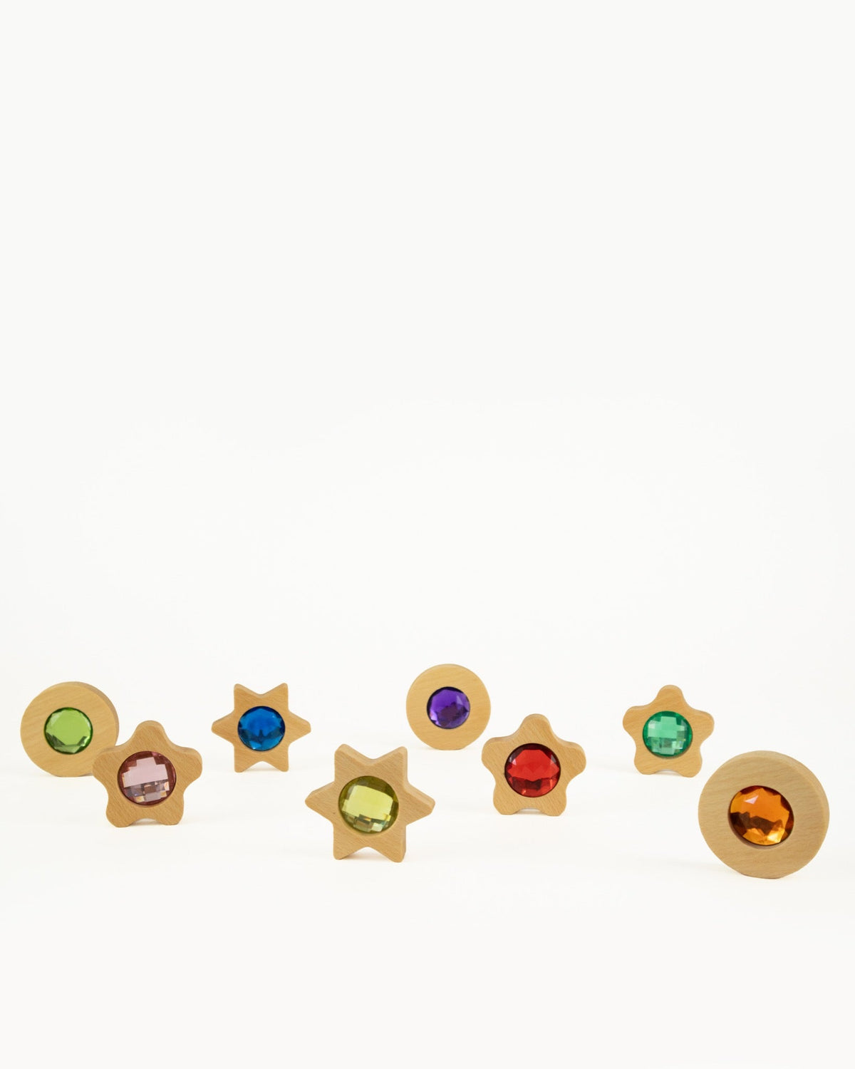 Bauspiel - Bauspiel - Speelmunten met fonkelende steentjes – 8 stuks - Playlaan