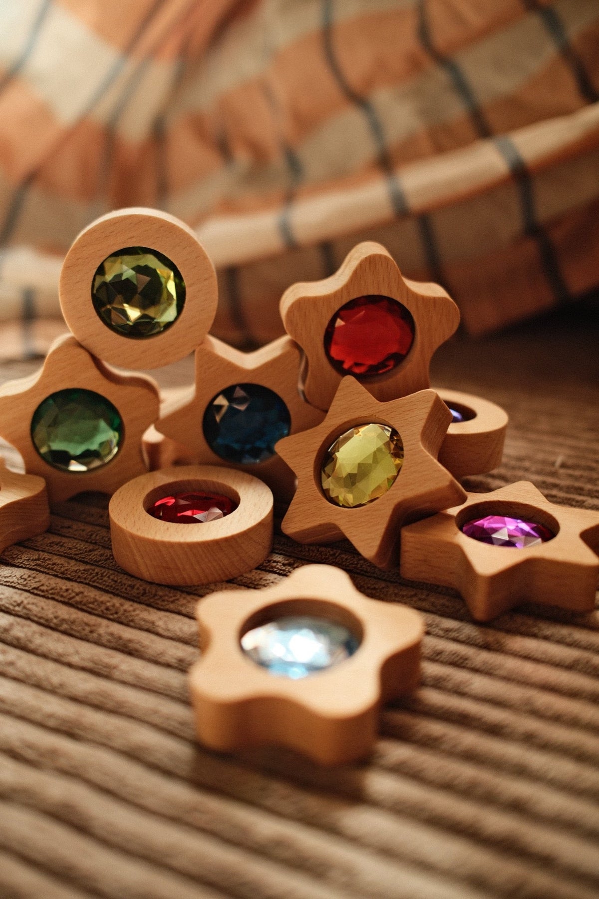 Bauspiel - Bauspiel - Speelmunten met fonkelende steentjes – 8 stuks - Playlaan