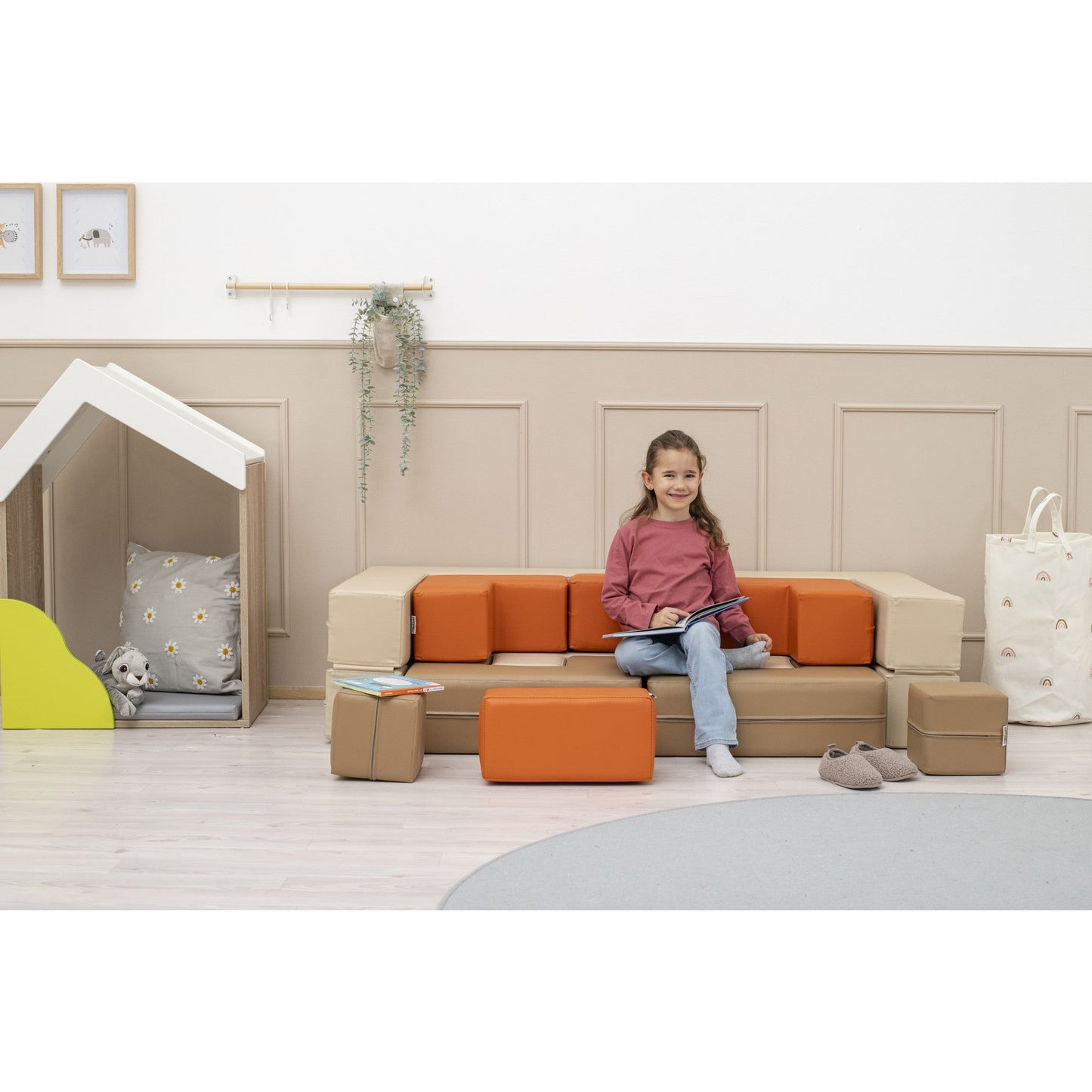 Betzold - Betzold - Combinatie-puzzelset Soft Play - groen/grijs - Playlaan