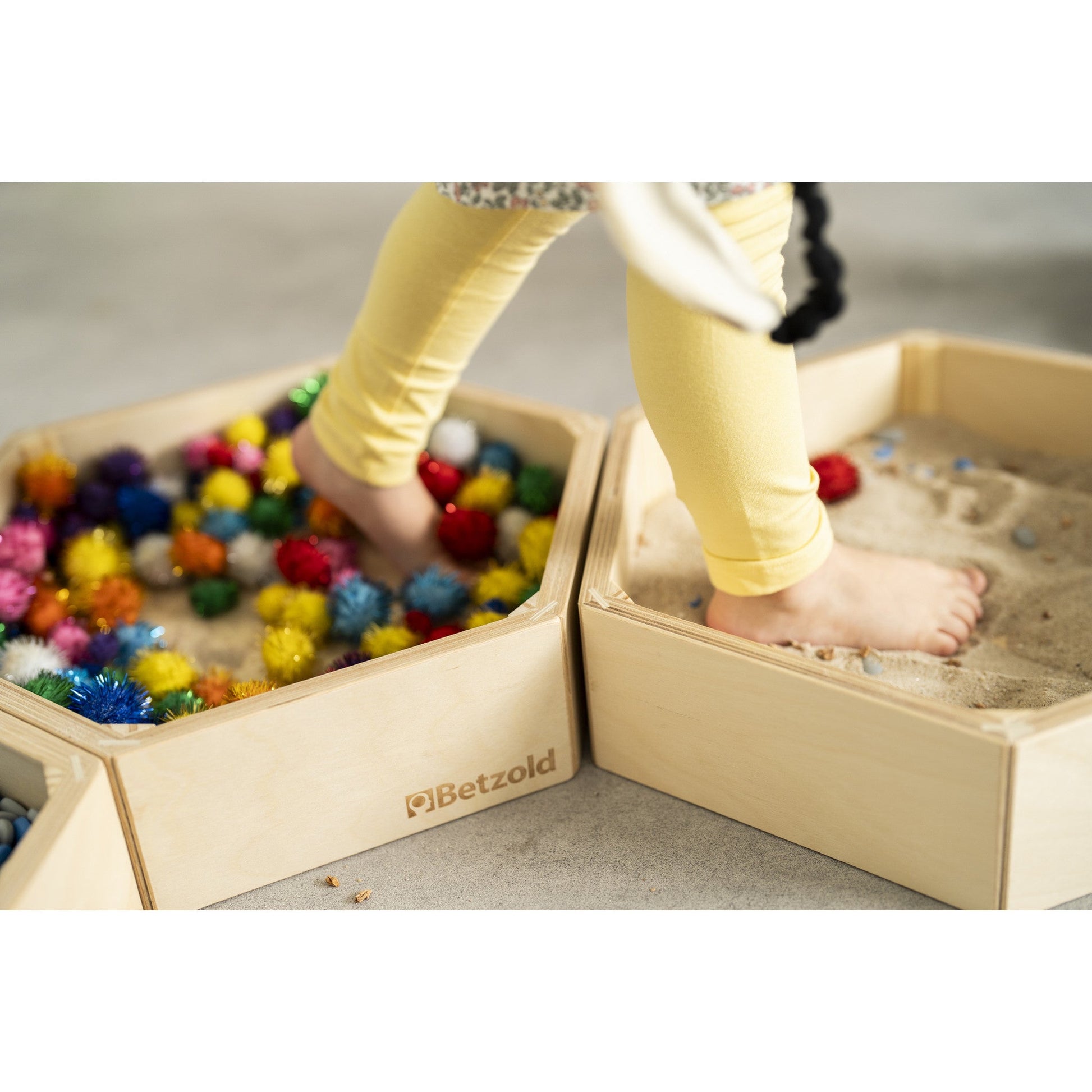 Betzold - Betzold - Houten blotevoeteneilanden – set van 4 - Playlaan