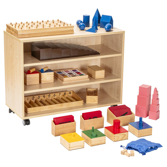 Betzold - Betzold - Montessori kast inclusief 13 materialen - Playlaan