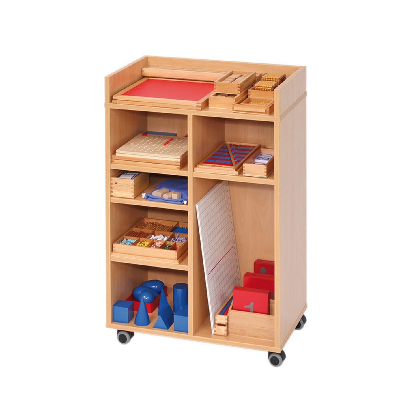 Betzold - Betzold - Montessori rekenmateriaal in een mobiele kast - Playlaan