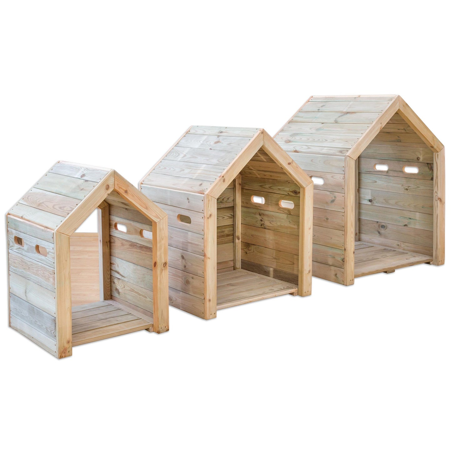 Betzold - Betzold - Speelhuisjes voor buiten – set van 3 - Playlaan