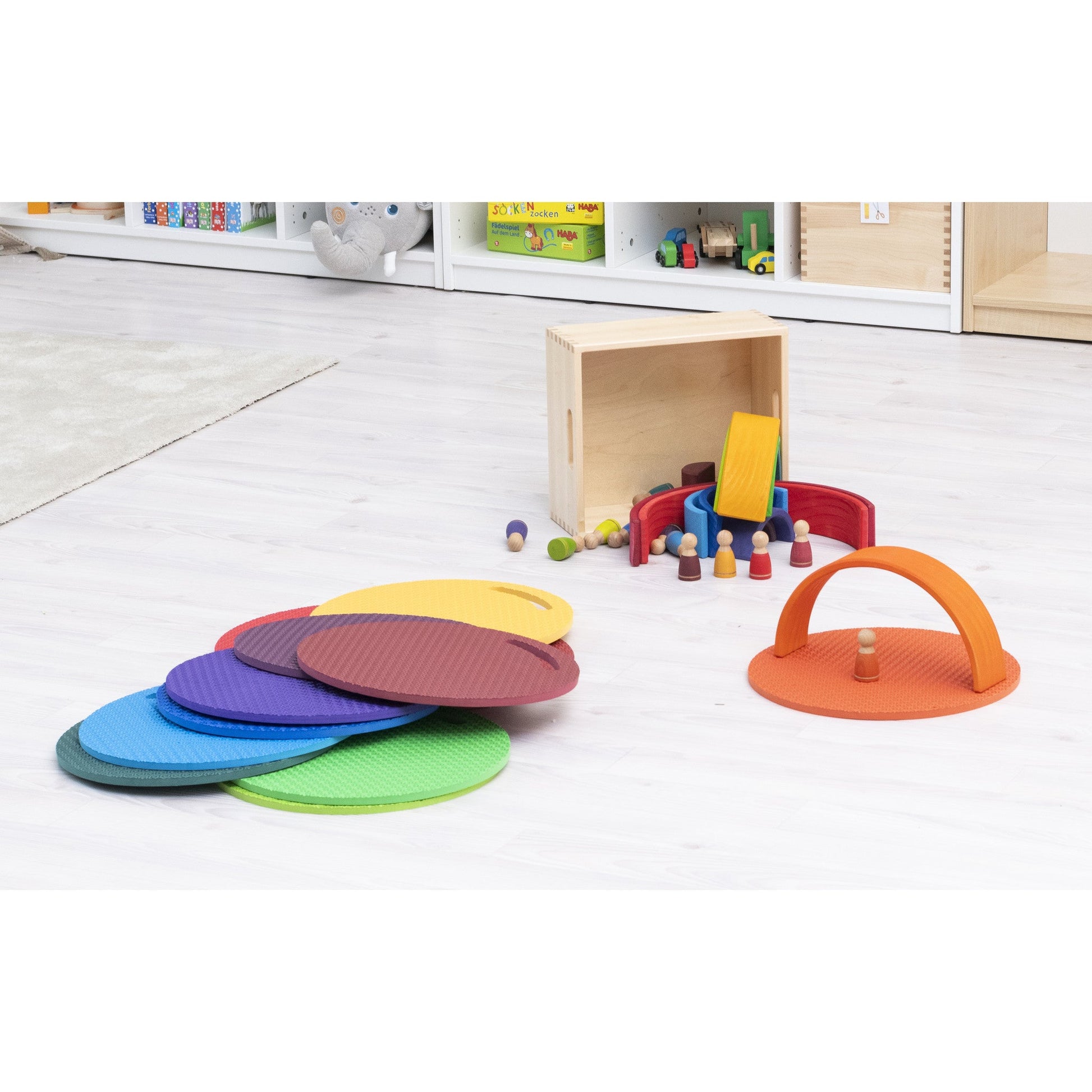 Betzold - Betzold - Zitmatten Regenboog – set van 12 - Playlaan