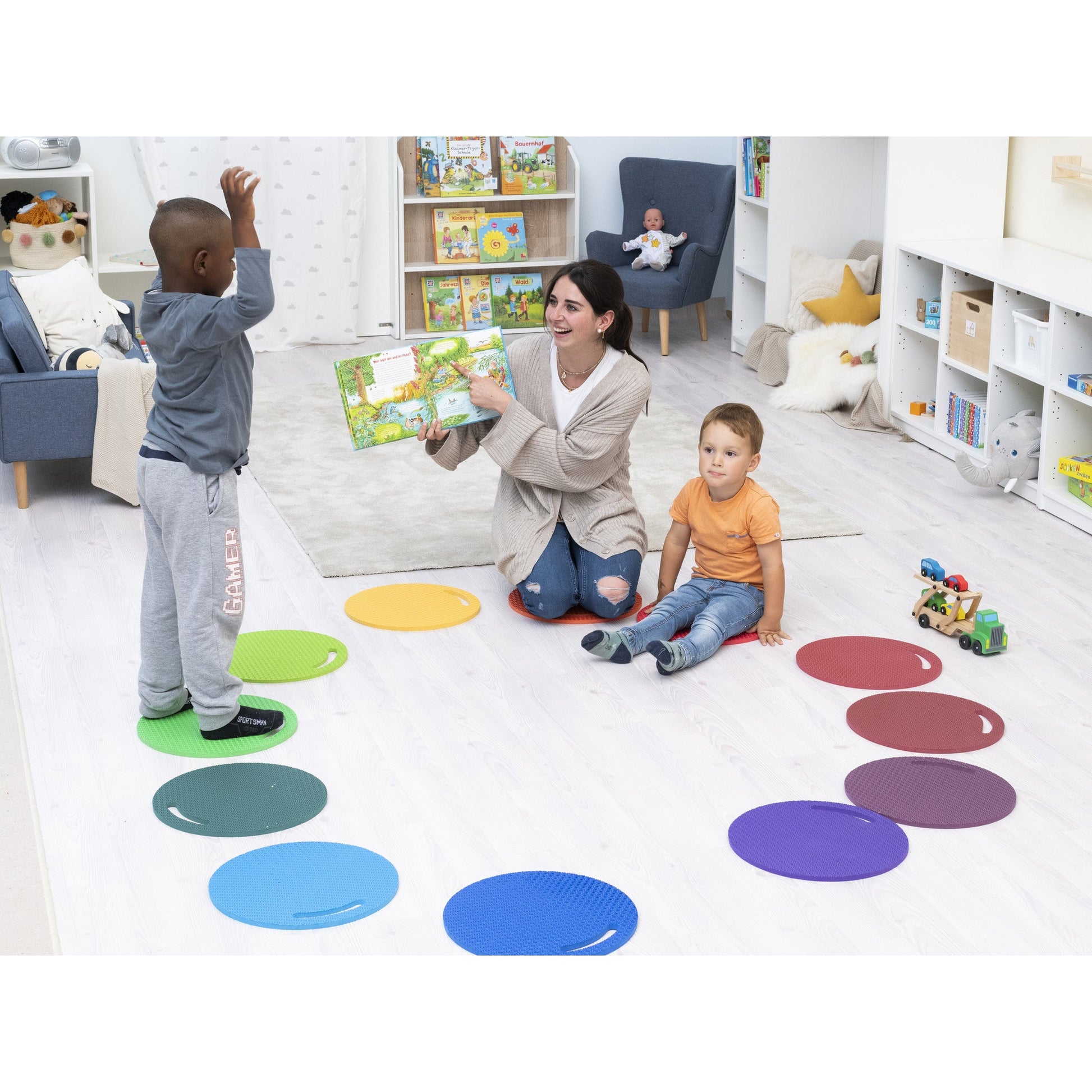 Betzold - Betzold - Zitmatten Regenboog – set van 12 - Playlaan