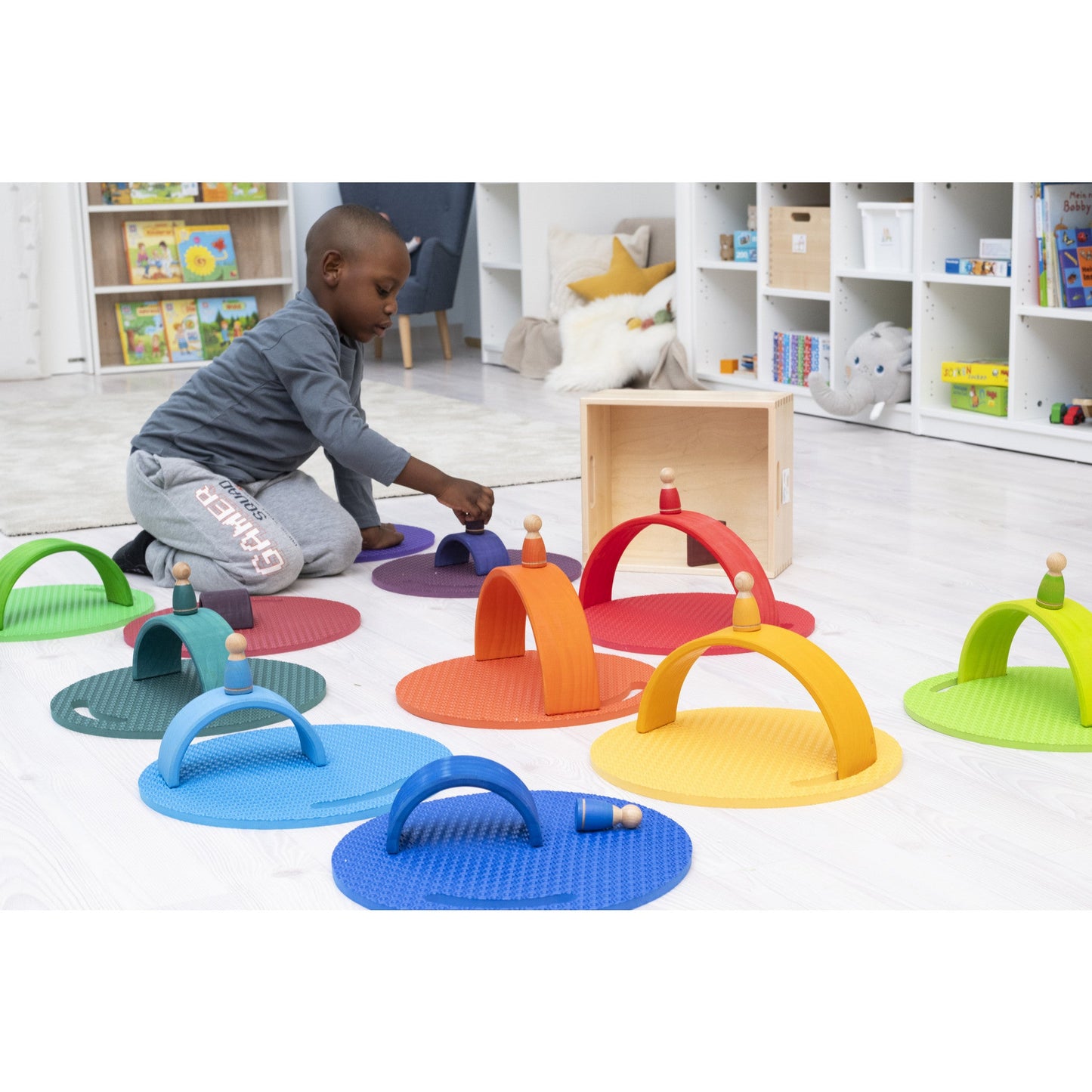 Betzold - Betzold - Zitmatten Regenboog – set van 12 - Playlaan