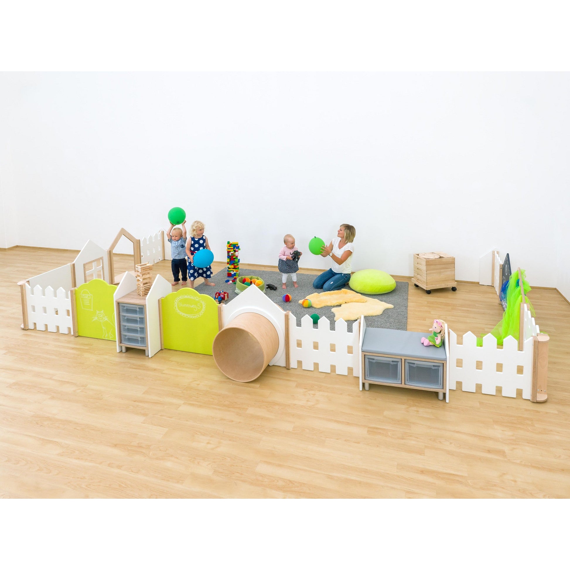 Betzold - EduCasa Grote scheidingswandcombinatie – 33-delig - Playlaan