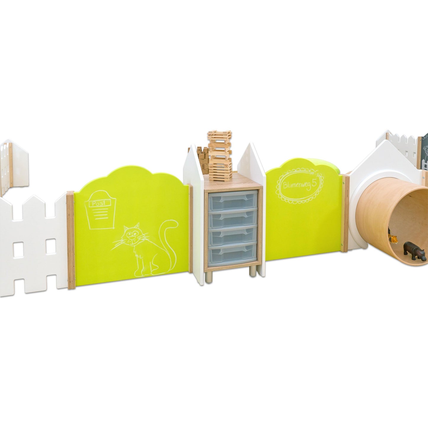 Betzold - EduCasa Grote scheidingswandcombinatie – 33-delig - Playlaan