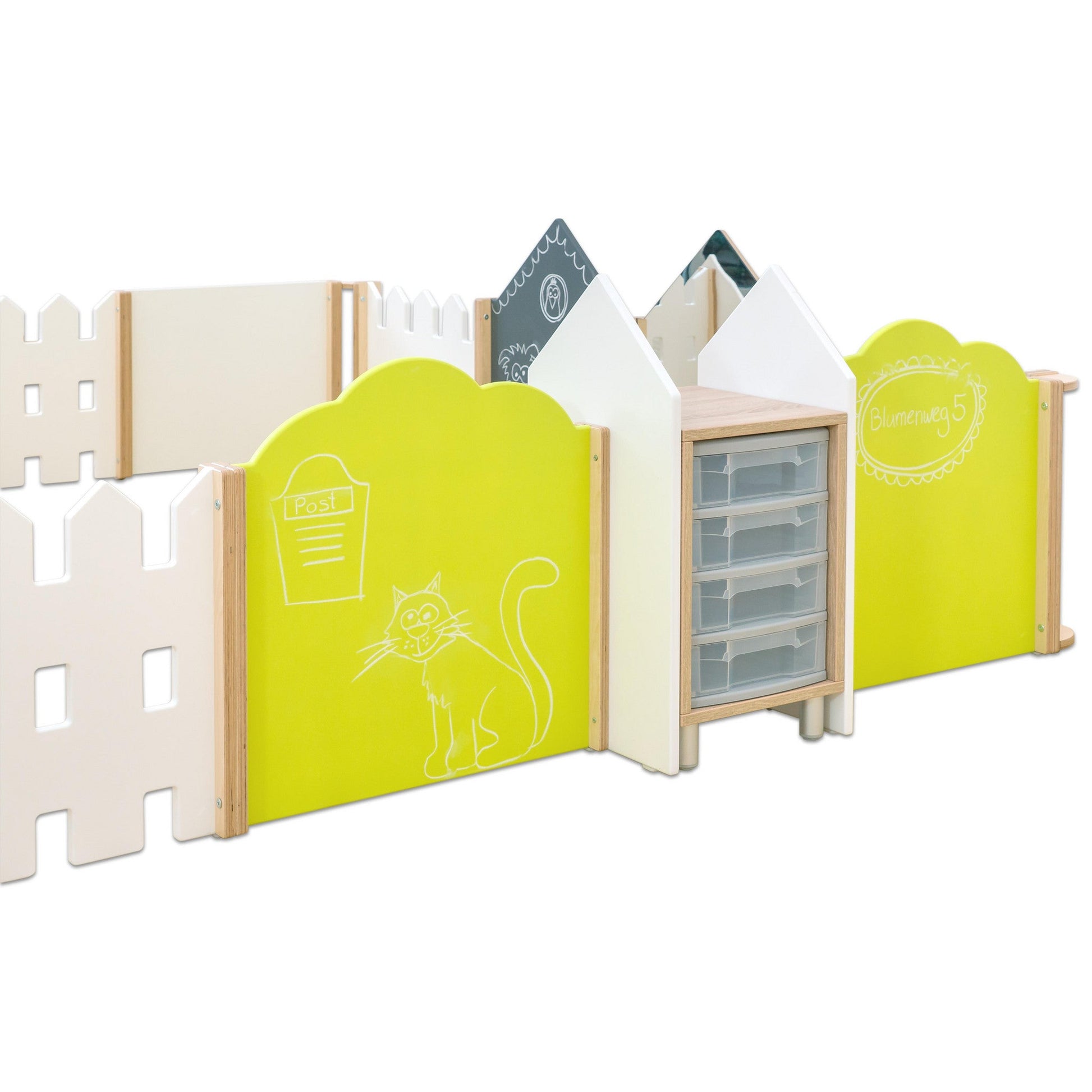 Betzold - EduCasa Modulaire scheidingswandcombinatie – 31-delig - Playlaan