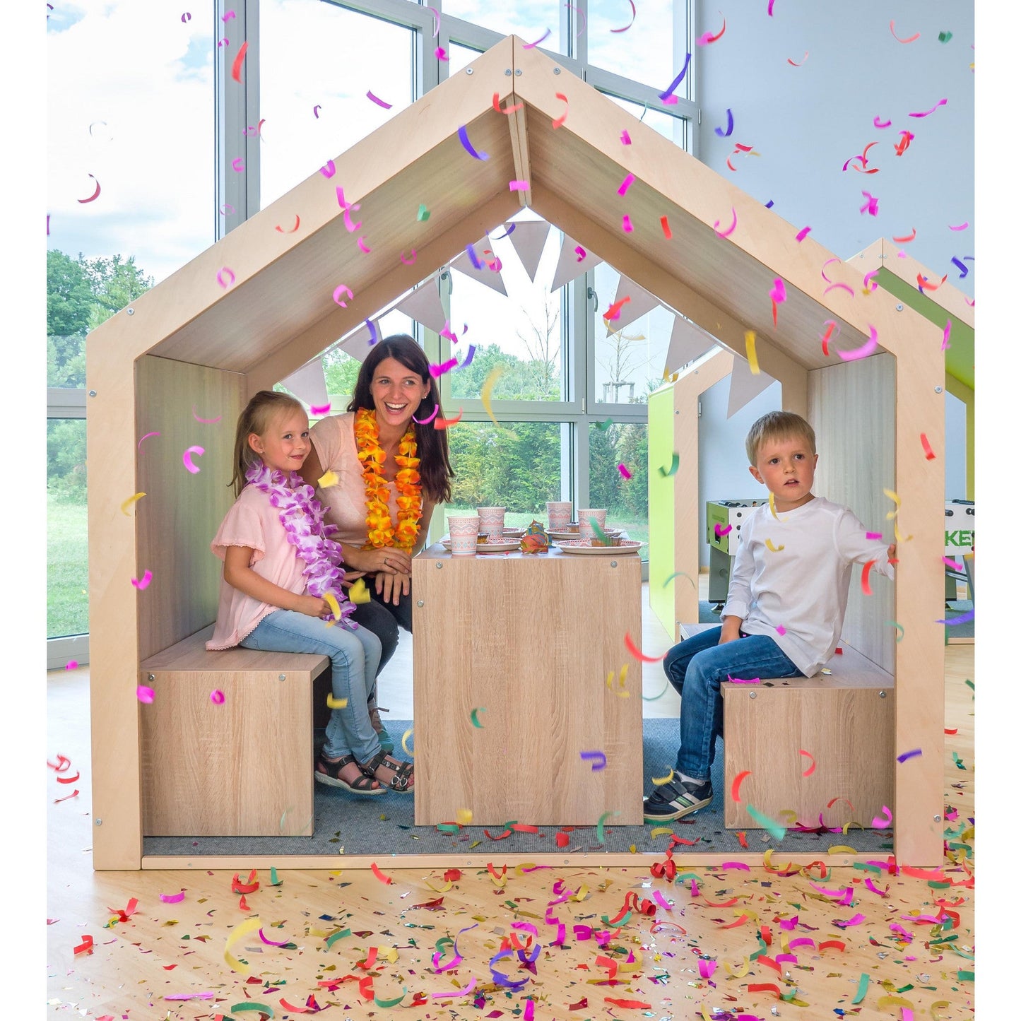 Betzold - EduCasa Speelhuis voor Binnen XXL - Eiken - Playlaan