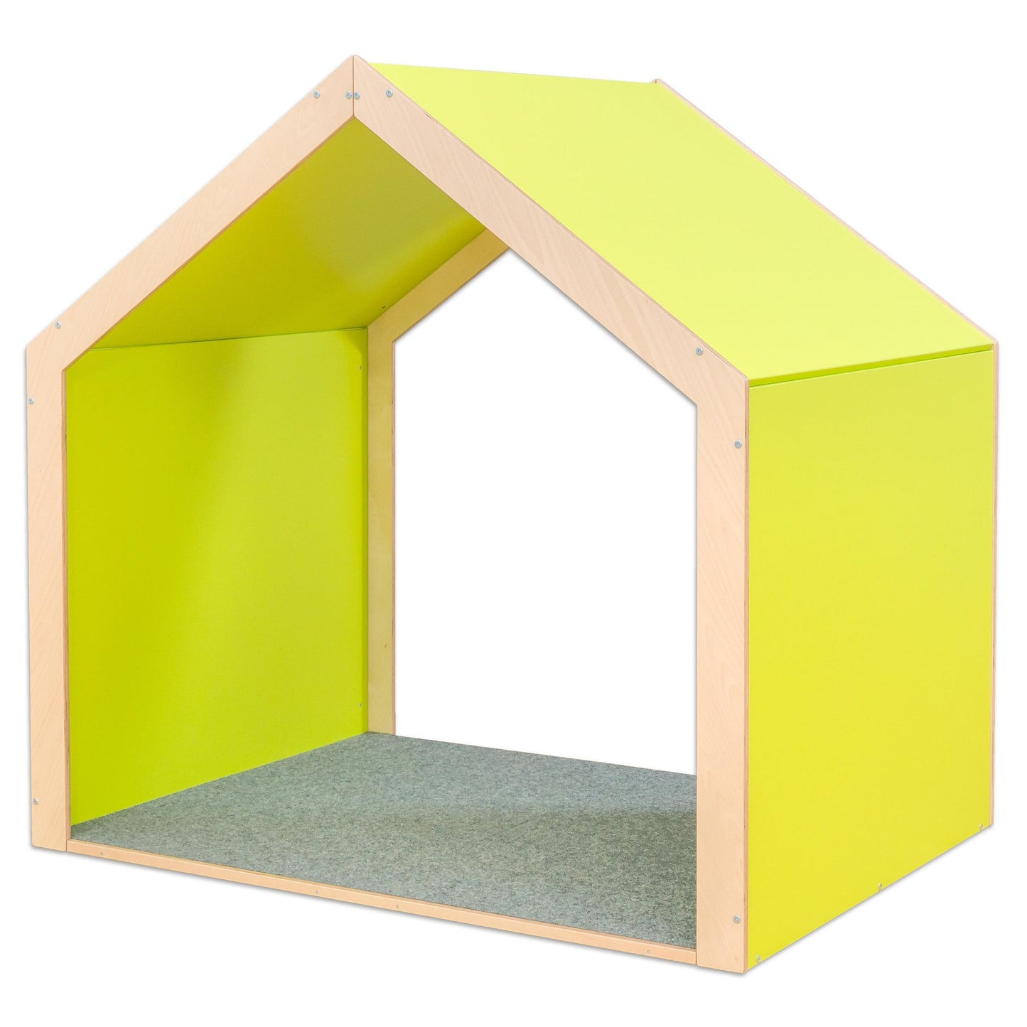 Betzold - EduCasa Speelhuis voor Binnen XXL - Limoengroen - Playlaan