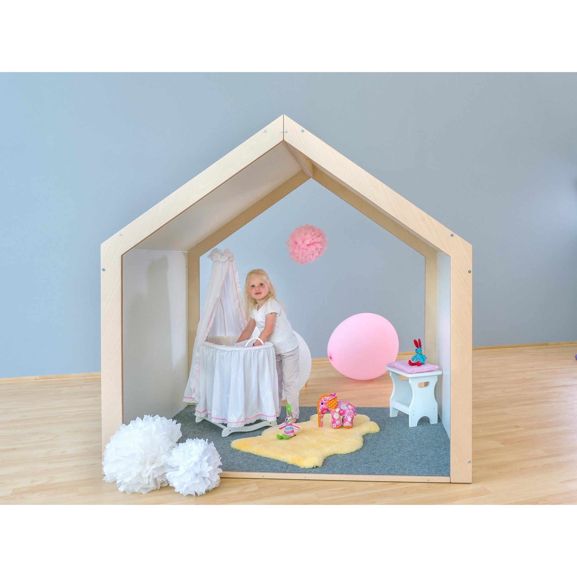 Betzold - EduCasa Speelhuis voor Binnen XXL - Wit - Playlaan