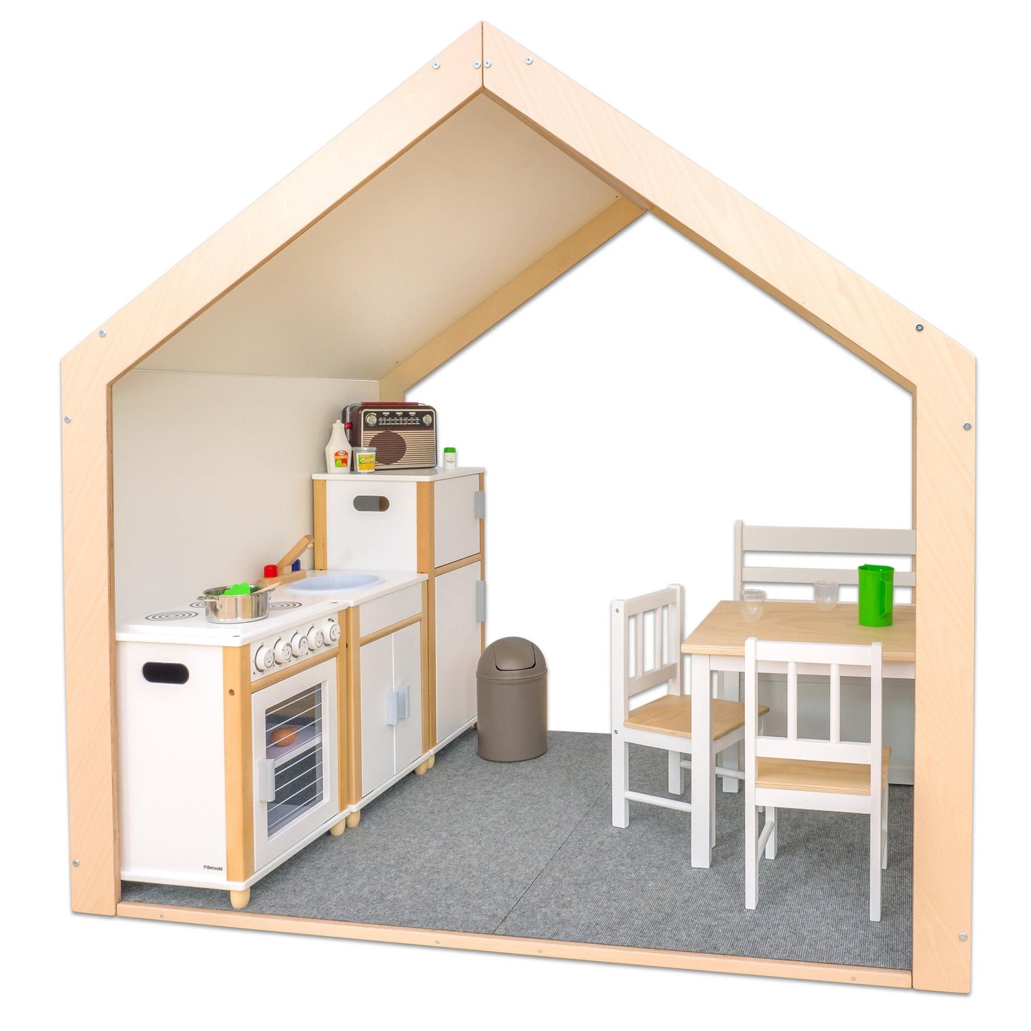 Betzold - EduCasa Speelhuis voor Binnen XXL - Wit - Playlaan